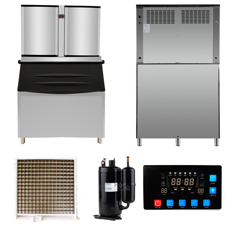 1245*645*760mm Commercial Automatic Ice Cube Machine in Latest Model 700kg-1000kg/24h