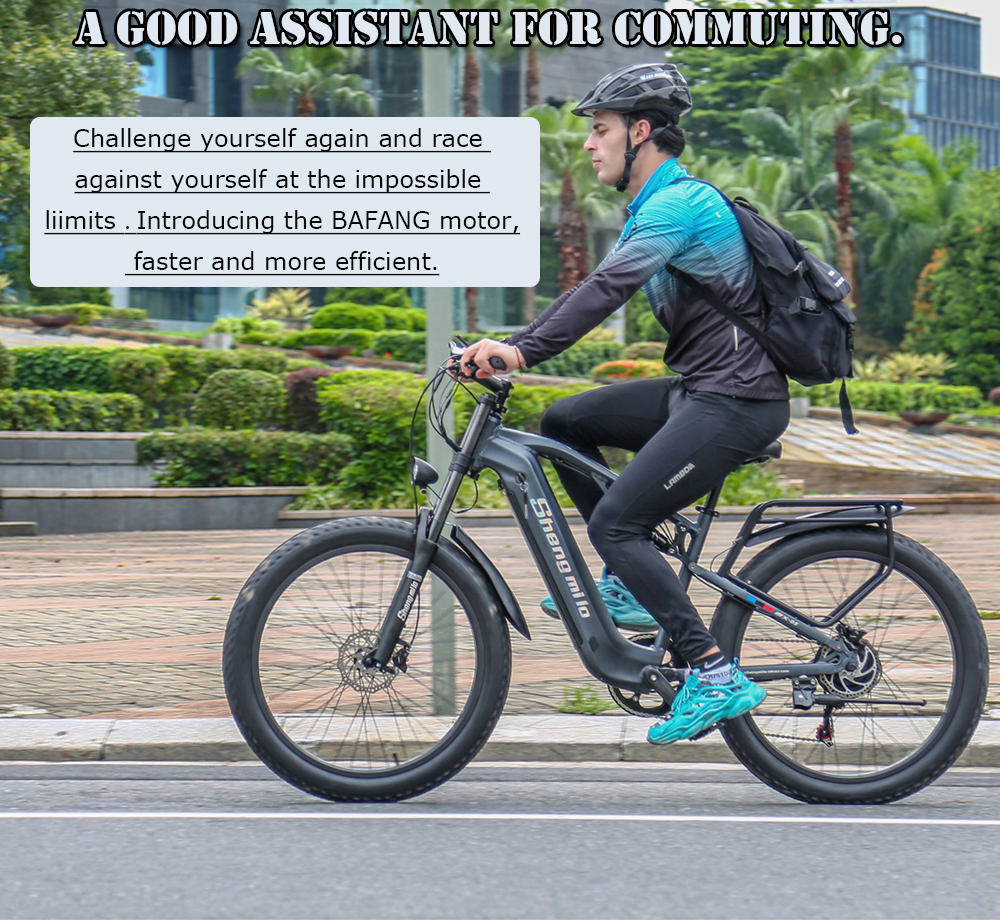 48V 500W Bafang Peak Electric Fat Tire Bike 1000W Full Suspension Mountain Ebike