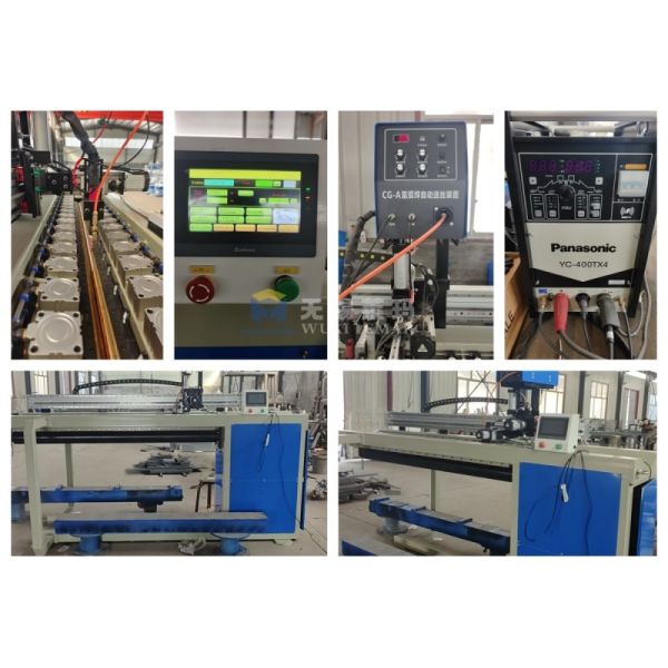 Automated Straight Seam Welding Machine 0.5 - 6mm Thickness Longitudinal Seam Welder
