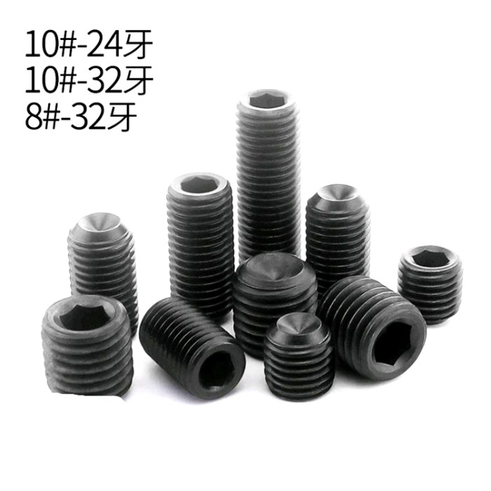 Iso4029 Black Plating Hexagon Socket Set Screws Alloy Steel Fasteners