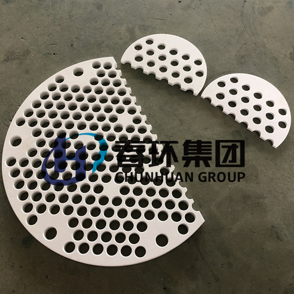 Customized Non Corrosive Dimpled Molded PTFE Plate