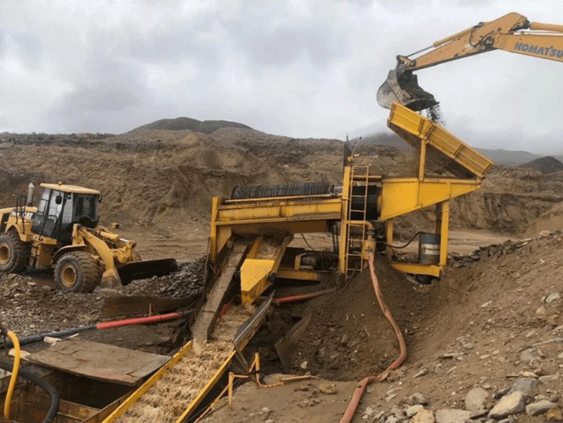 100 150 200 tons per hour capacity gold washing plant for big scale mining in Egypt South Africa