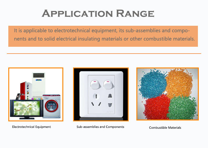 Needle - Flame Testing Method Flammability Test Chamber Small Flame Effect Fire Hazad Test IEC 60695-11-5