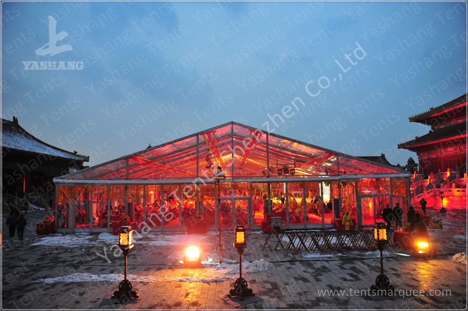 Octagonal Outdoor canopy gazebo tent Transparent Glass Wall and Door 3m Side Length
