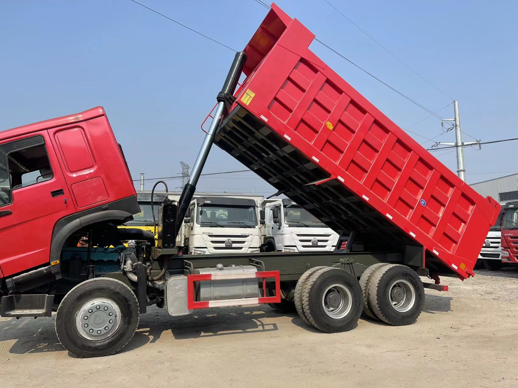 howo diesel dump truck 30t reliable vehicle dumper semi trailer china 371hp 375hp 420hp