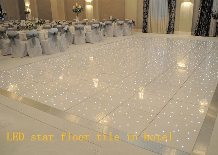 Blanco 60*60cm Acrilico Starlit Pista de Baile para la Fiesta de Boda Consumo 5W