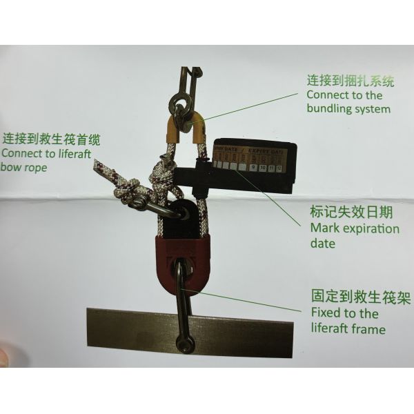 Liferaft Hydrostatic release unit automatic release unit HRU