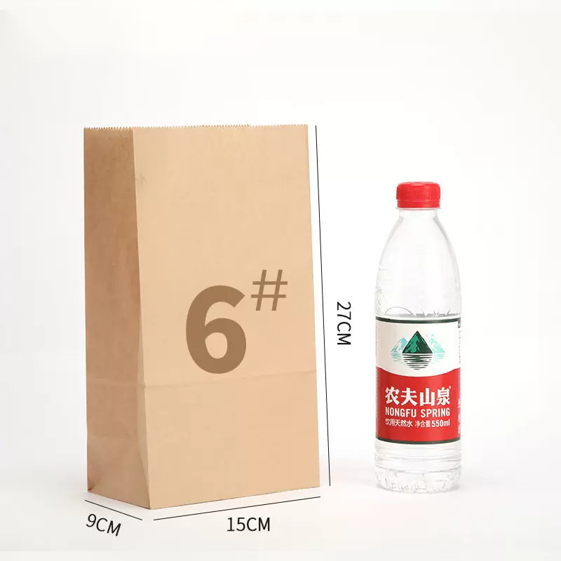 Recyclable Kraft Paper Biodegradable Food Packaging Bags