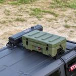 Camping Carry Car Roof Box 66L Capacity LLDPE Material Customized