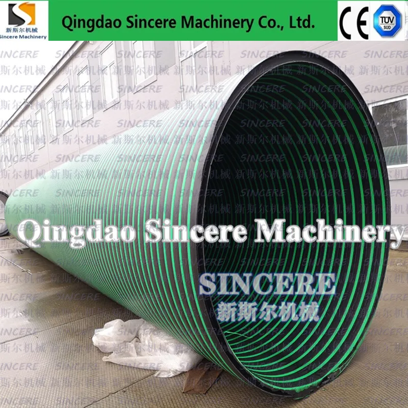 PE/PP Hollow-Walled Spiral-Wound Pipes Production Line, Spirally Winding Pipe Welding Production Machine, Manhole Pipe Extrusion Lines