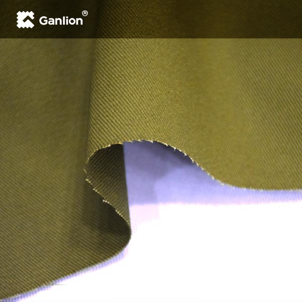 100% Cotton High Temperature Washing Security Uniform Fabric Twill Weave Fabric