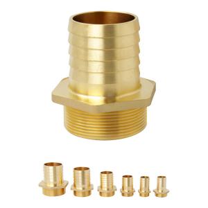 Quality Gas Brass Hose Nipple 1 2 1 4 3/4 for sale