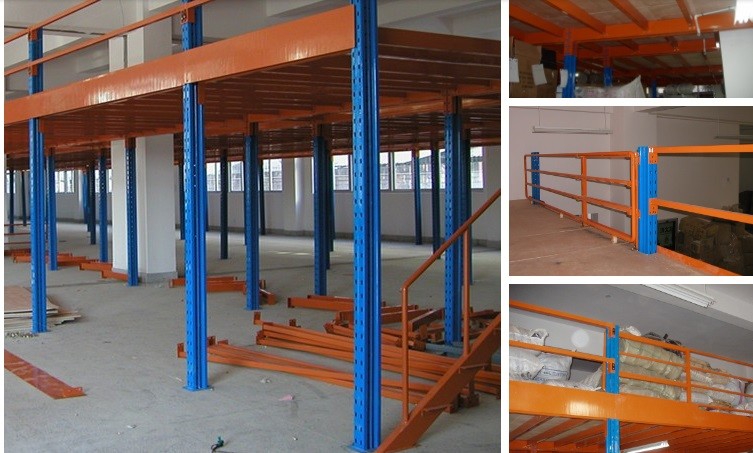 Assembled Office Mezzanine Structures , Industrial Metal Mezzanine Floor