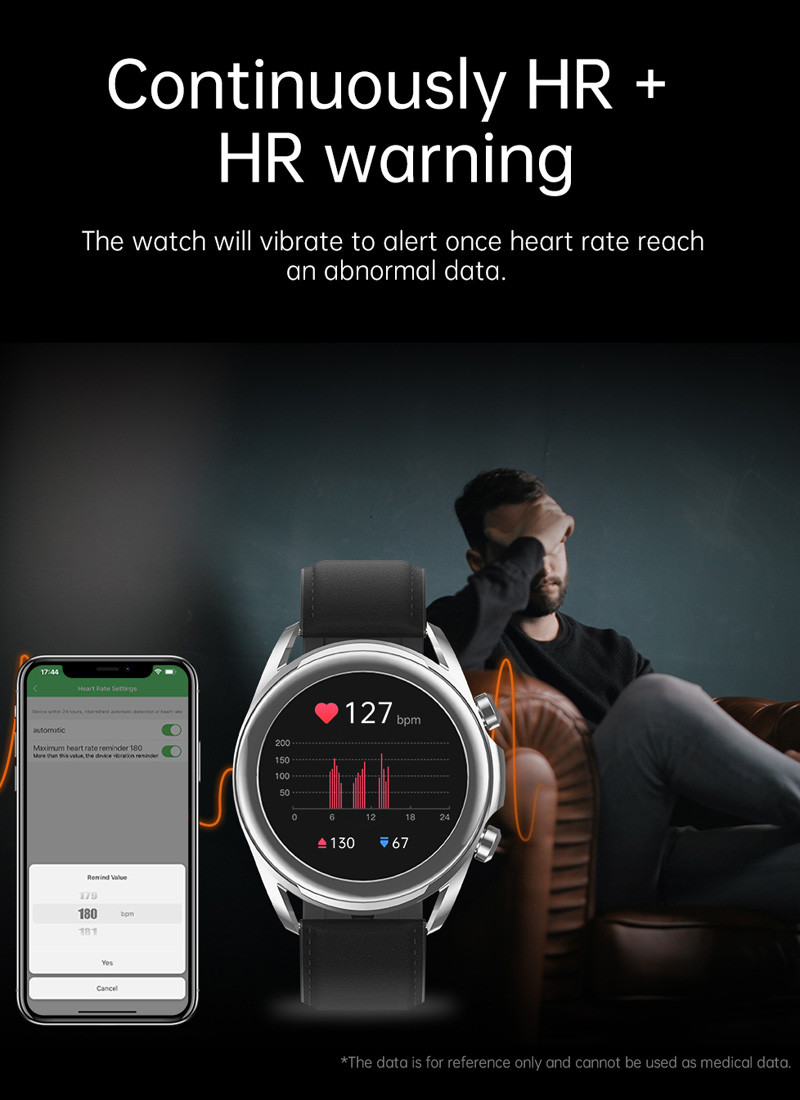 1.32 Inch HD Screen Sports Men Smart Watch 360X360