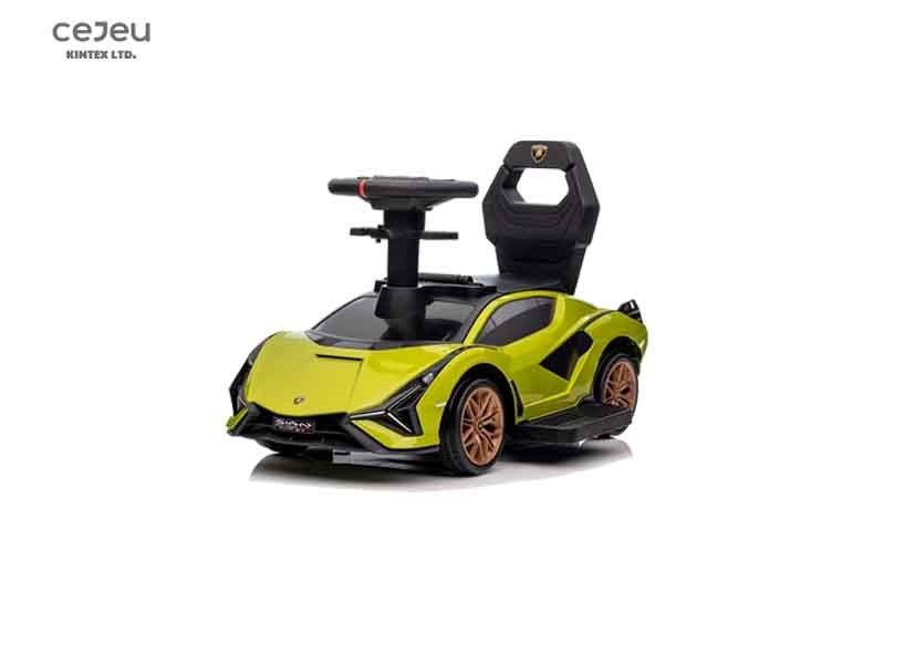 6V Electric Ride on Car Ride on Toys for Kids Music, Red（Lamborghini Sian licensed）