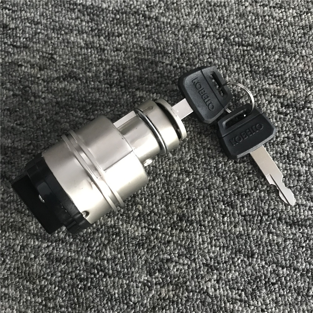 Kobelco Excavator Lock Key Switch E235 SK200/210/SK250-260/350-8 Super 8 Start Ignition Switch