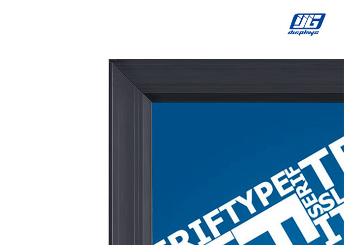 Wall Mounted Display Lockable Light Box Sign Illuminated Rectangular