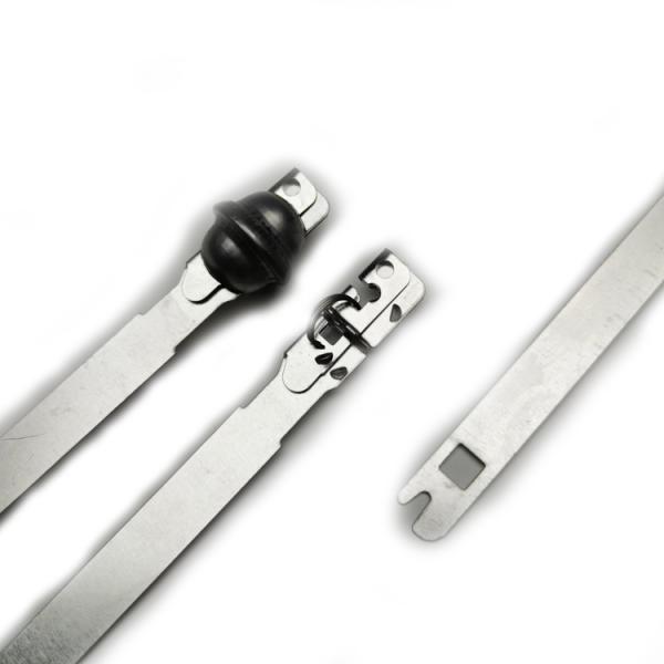 214mm Overall Length Metal Strap Seal 460N For Container Security