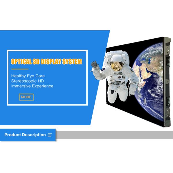 Interior Virtual 3D Simulation Laboratory Display Polarization Optics 3D Screen
