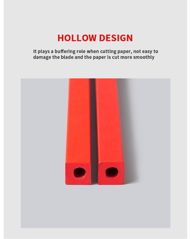 PVC Plastic Red Cutting Stick for A4 Paper Cutting Machine Guillotine Blade Spare Parts