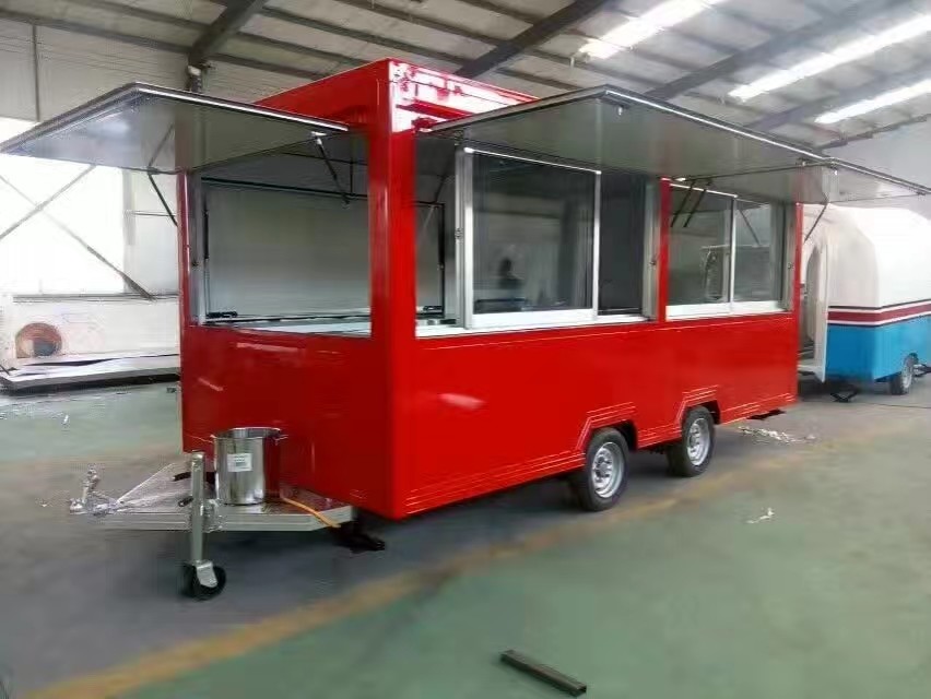 CE Certified Street Fast Food Trailer Truck Coffee Bar Ice Cream Truck Mobile Catering