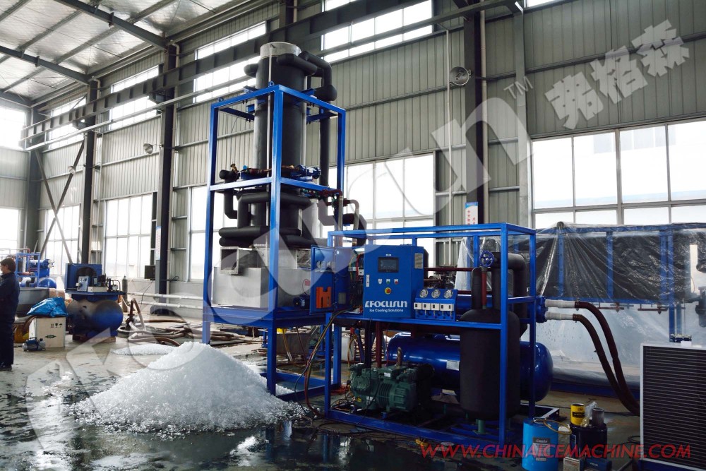 Fully Automatic PlC Control Tube Ice Machine Stainless Steel 304