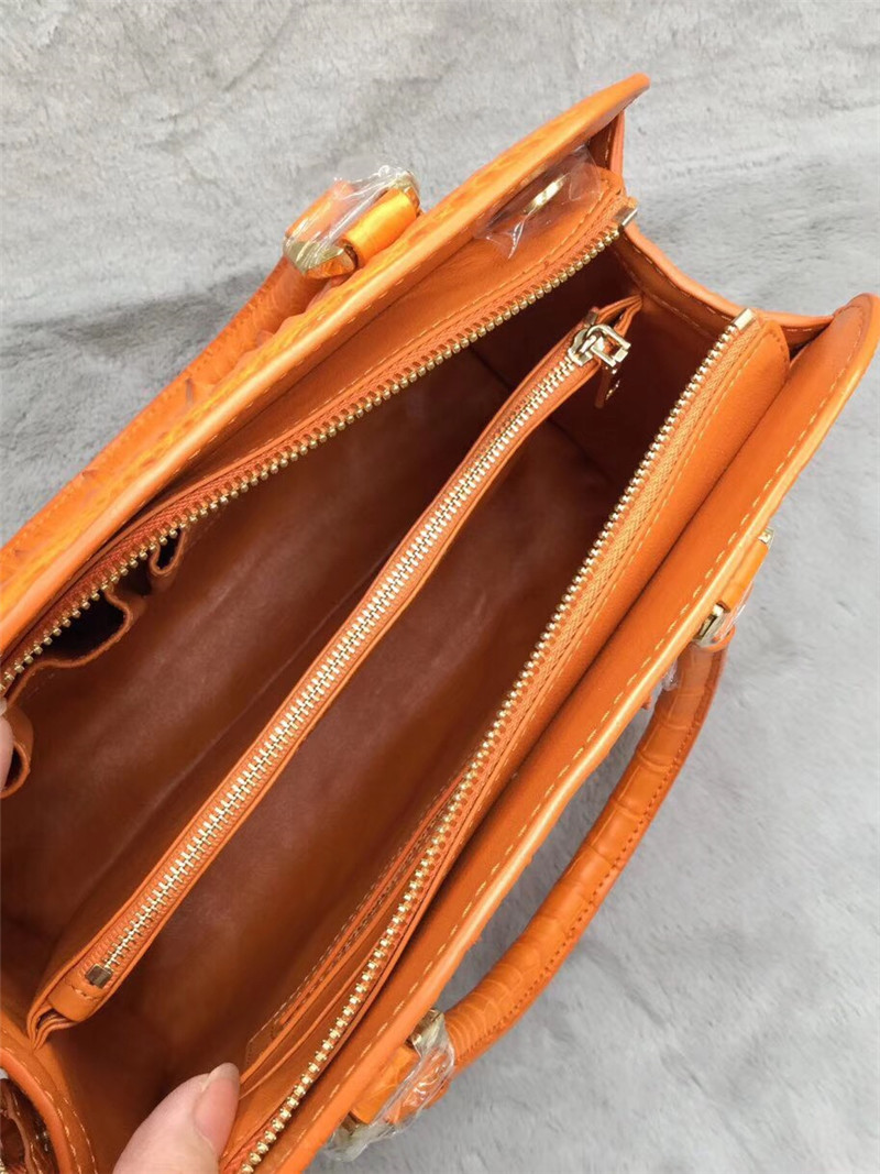 Fashion Authentic Crocodile Skin OL Lady Working Purse Female Handbag Exotic Alligator Leather Women Single Shoulder Bag