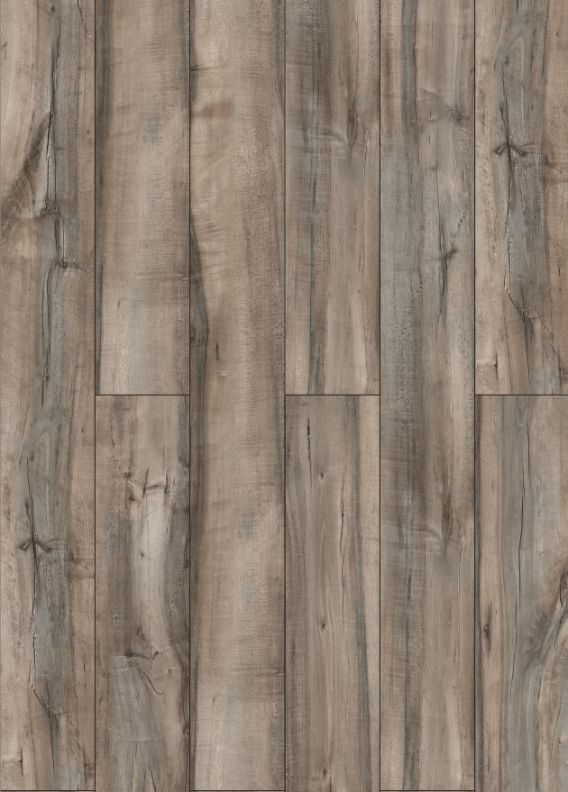 Maple Shadow Anti Slip Wood SPC Flooring 7''X48'' GKBM DP-W82215