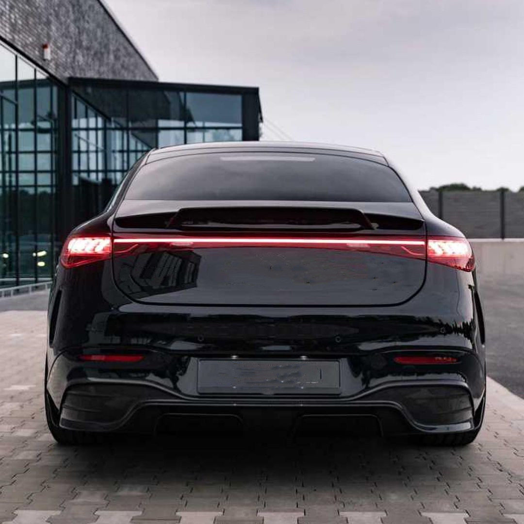 For Mercedes EQS Carbon Fiber Body Kit EQS Upgrade BS Style Carbon Fiber Front Lip Diffuser Spoiler Body Kit