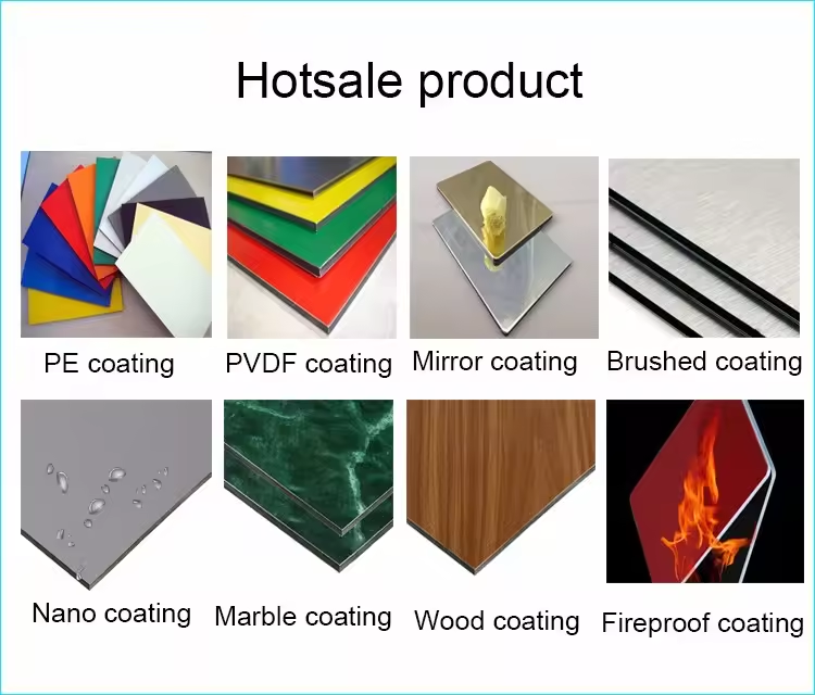 4mm Wooden Aluminum Composite Panel ACP Sheet with 2440mm Length Sound Insulation and Fireproof Grade B1 A2