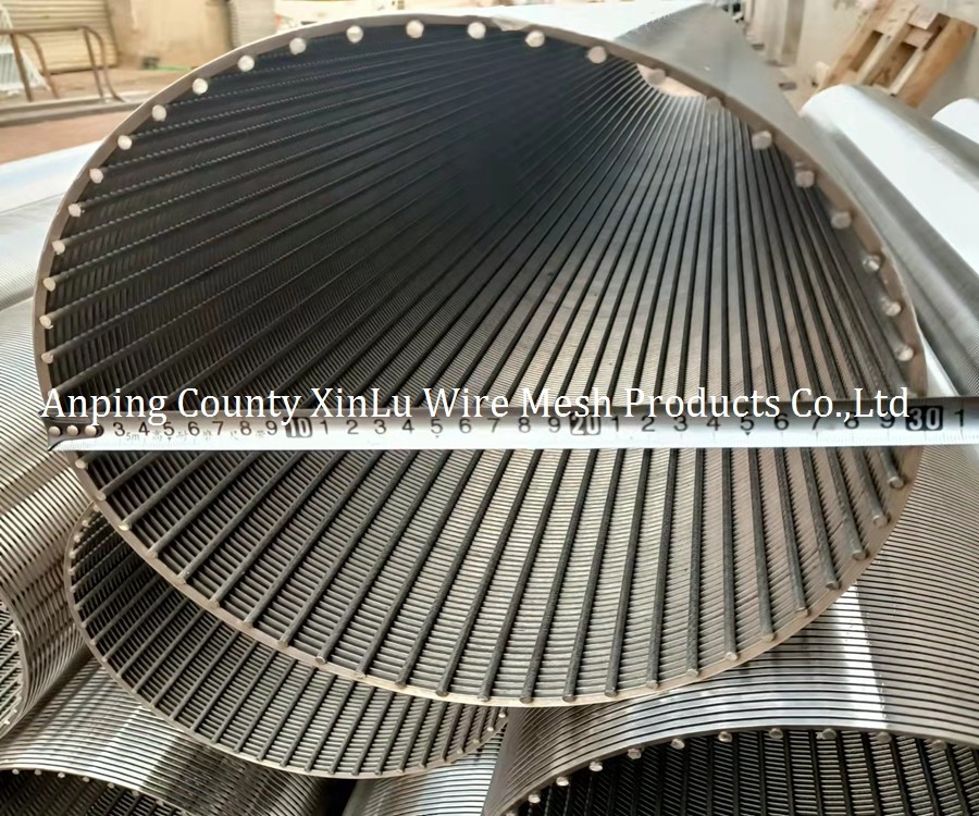 4.5mm Support Rod Continuous Slot Wrapped Wire Water Well Screen Pipe with 344.5mm Outside Diameter
