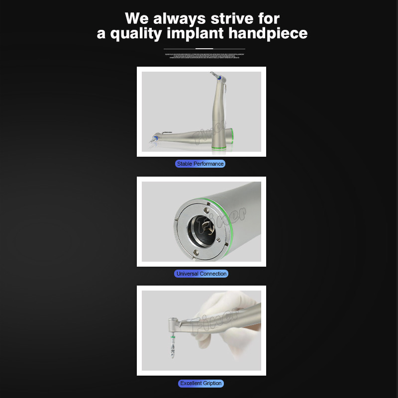 Dental 20/1 Implant Contra Angle Handpiece Implant Surgery Dental Handpiece 2000rpm
