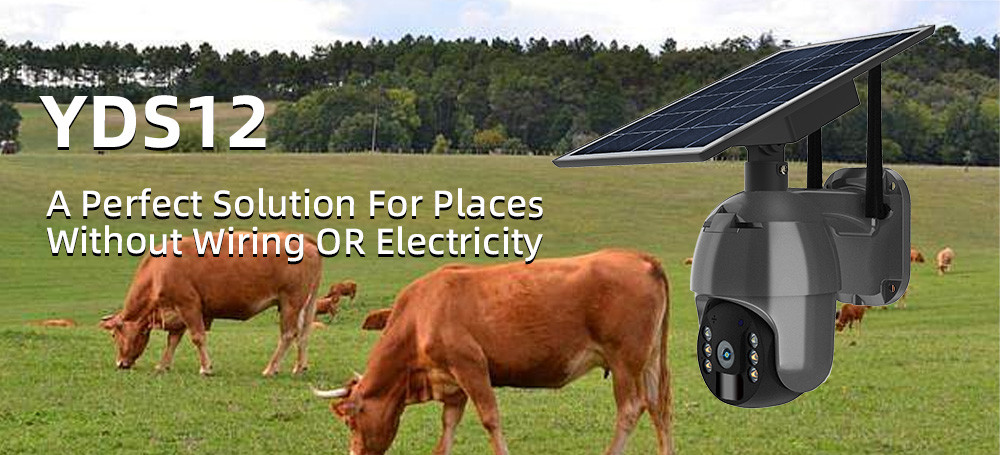 1080P LTE Cellular Security Camera 4G Solar PTZ Camera No WiFi