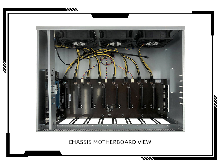 Machine chassis Motherboard 8gpu 847 pro/b85/b75 graphic card Rig Case Box 8 GPU Server Case