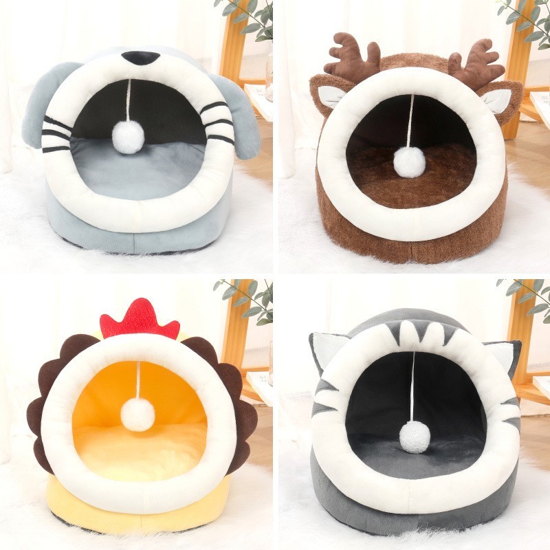 cat shaped cat bed