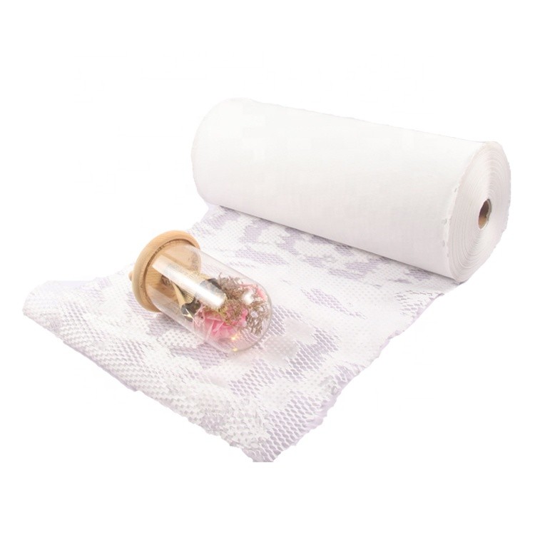 45CM*30M Bamboo Pulp Recycled Materials Honeycomb Paper For Wine Box Packaging