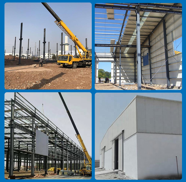Prefabricated Steel Structure Building For Warehouse/Factory/Workshop/Hangar