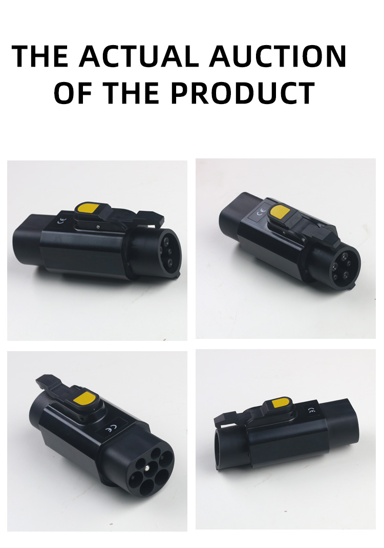 Highly Electric Vehicle Charger Type 1 Male Adapter To Type 2 Female Ev Adapter Convertor Sae J1772 Type1 To Type2 Adapter