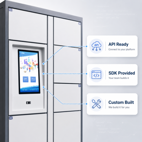 Heavy Duty Smart Parcel Locker with Android OS and Cloud-based Remote Management for Factory Workers