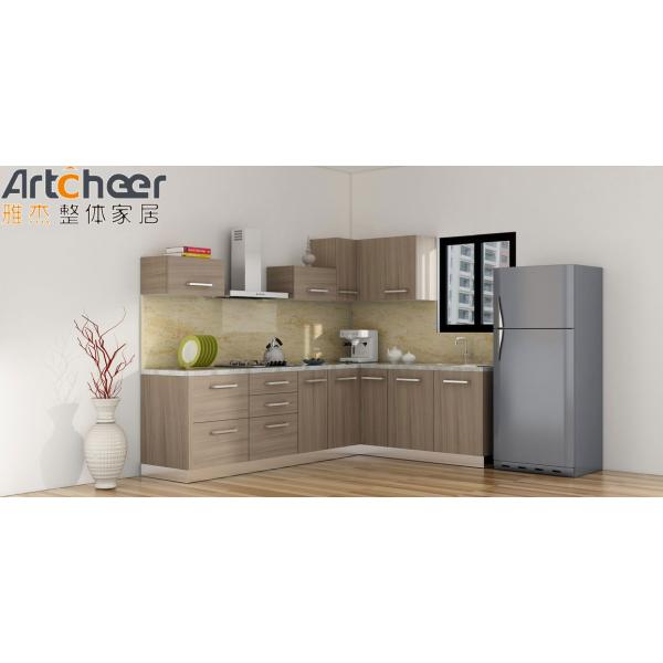 Modern White Gloss Lacquer Finish L Shape Kitchen Cabinet with Customized Size and Durable Plywood Carcase