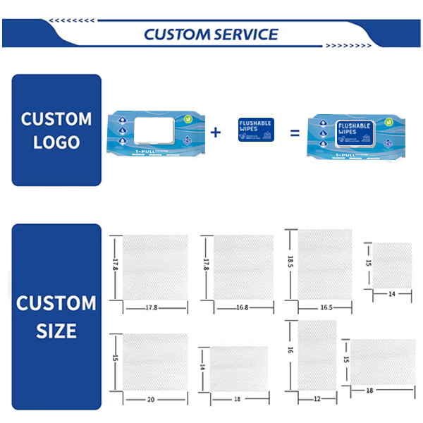 Customized flushable Wipes