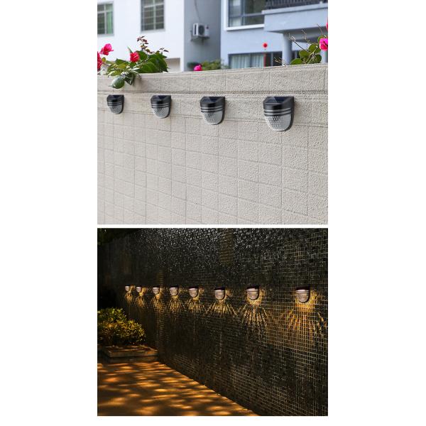 ABS Solar Fence Light within Customized Solar Deck Wall Light for Garden
