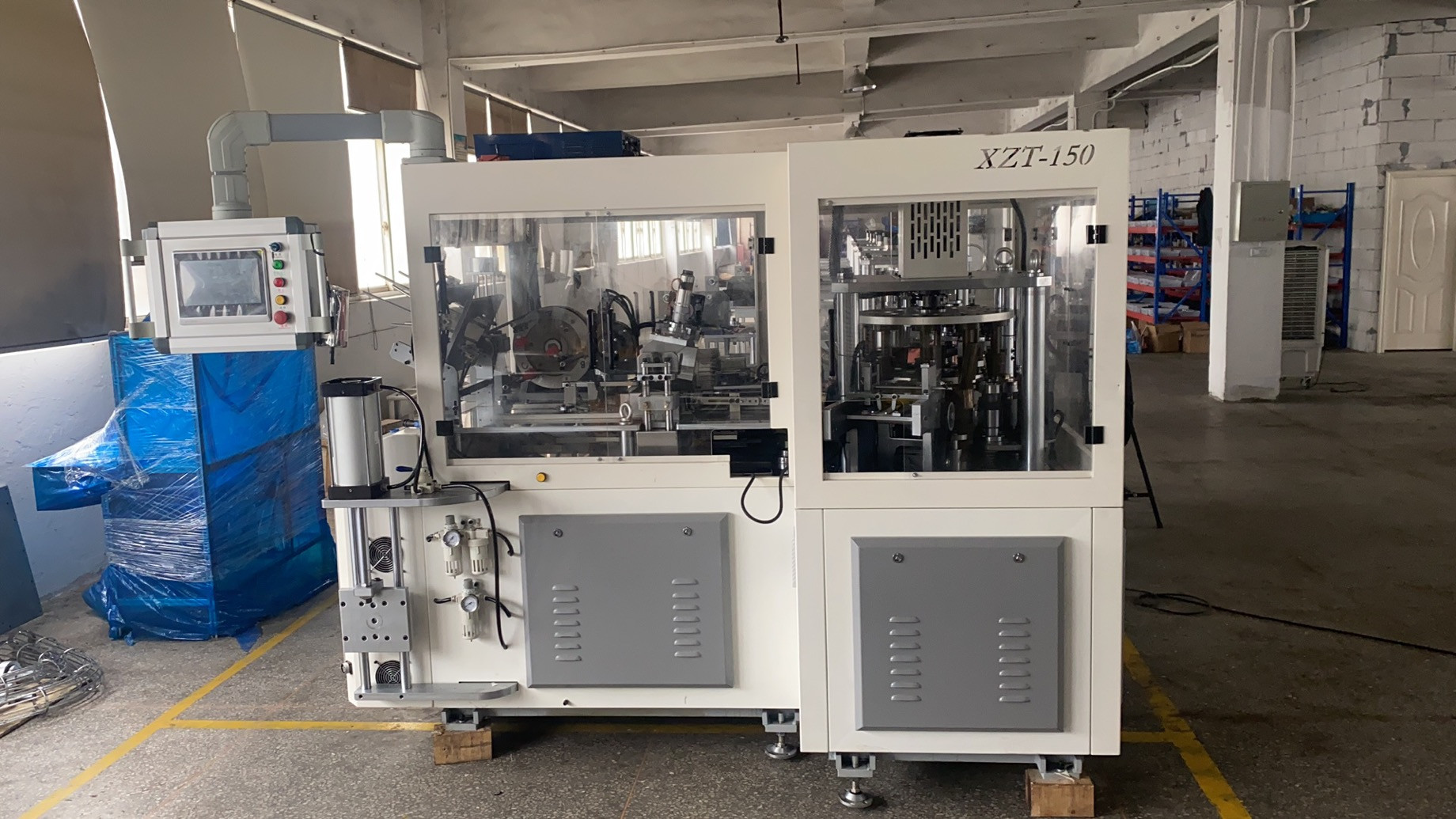3000kg 34kw Full servo Motor High Speed Disposable Paper Cup Forming Machine