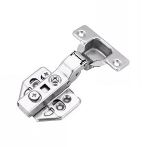 China Soft Closing 35mm Cup Butterfly Plate Cabinet Door Hinges 3D Clip On Hydraulic Hinge on sale