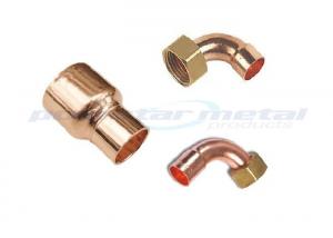 Quality Custom 1/2 - 24 Copper Tube Fittings 45 Degree Copper Pipe Elbow For Refrigerator for sale
