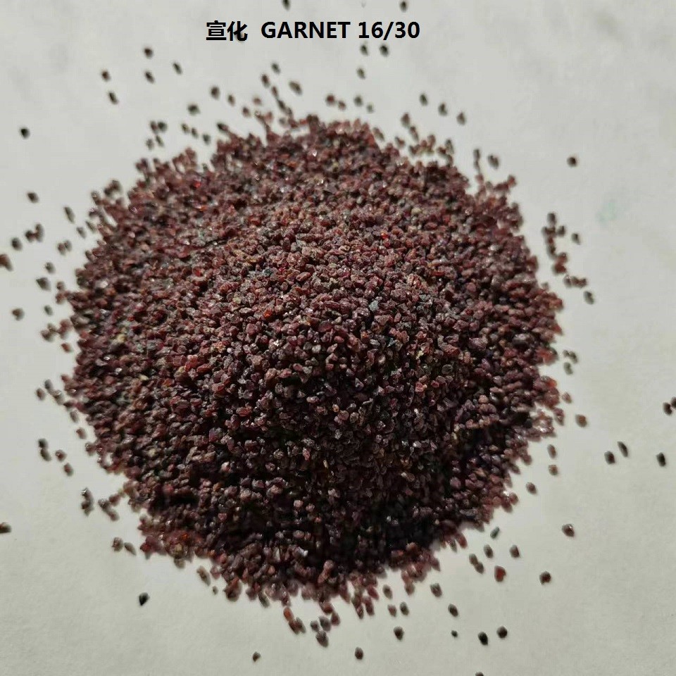 Garnet Sand mesh 16/30 Abrasive for Sandblasting: Natural Abrasive medium, Mohs 7.0-7.5, Sa2.5-3