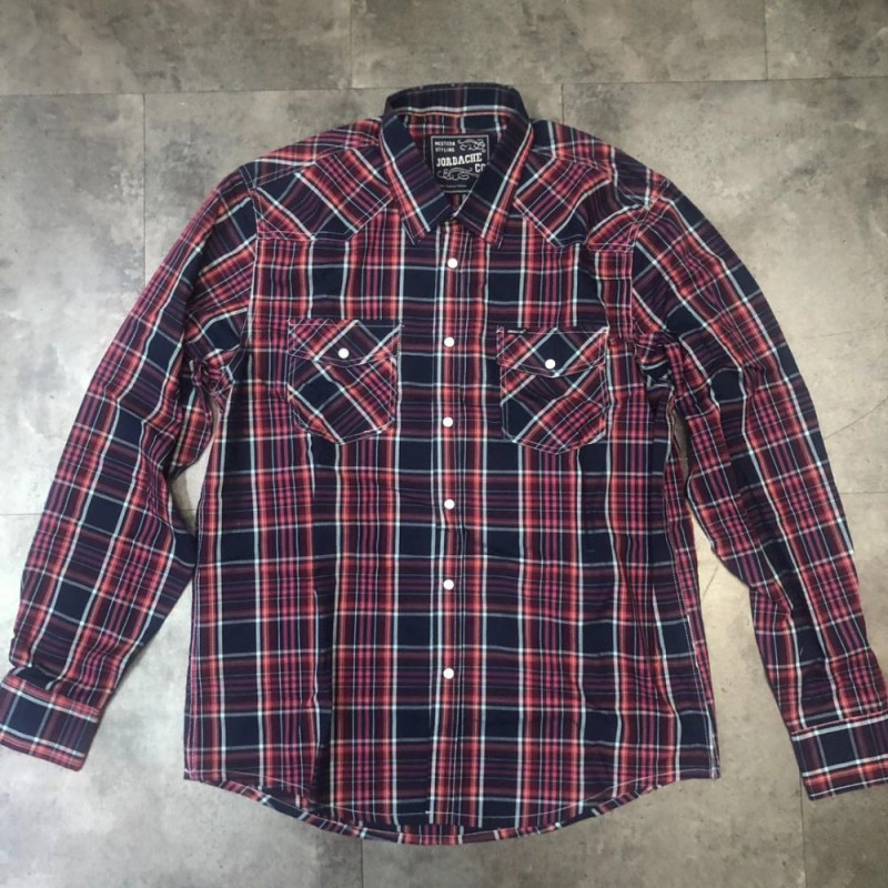Men'S 8 Color Cotton Plaid Shirts