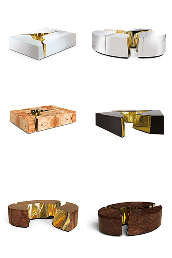 Modern White Black Stainless Steel Coffee Table Designs Metal Short 1100x700x340