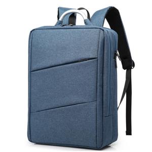 Quality Polyester Mens Laptop Custom Logo Backpacks Double Shoulder Silk Screen for sale