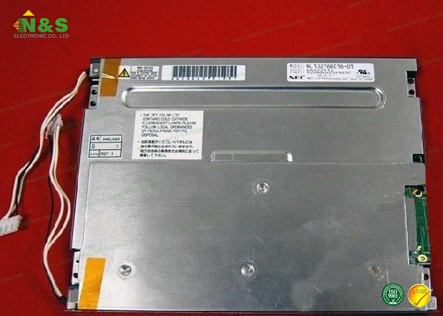 Hard Coating 8.4 Inch NEC Lcd Panel NL10276BC16-01 With Full Viewing Angle